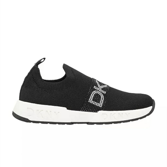 DKNY Little Girls Maddie Diamond Sneakers In Black ,Size 12 little girlW… - Picture 9 of 11